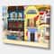 Designart - The Facade of The Buildings In A Cozy Streets - French Country Canvas Wall Art Print